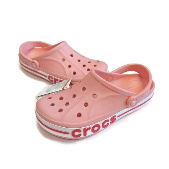 CROCS Mens 9 Womens Size 11 Bayaband Lightweight Slip On Clogs Shoes Petal Pink - Picture 5 of 9